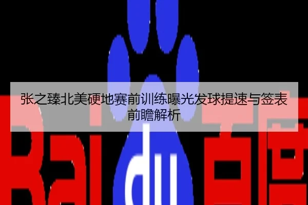 张之臻北美硬地赛前训练曝光发球提速与签表前瞻解析